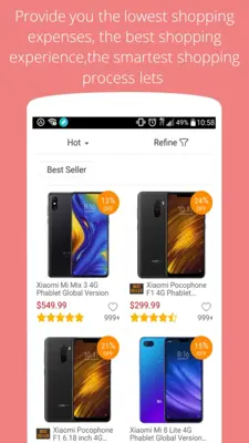 Online shopping android App screenshot 68